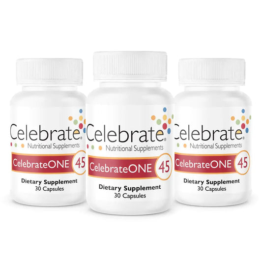 Celebrate Vitamins CelebrateONE 45 45mg Iron - One A Day Bariatric Multivitamin Essential Vitamins & Minerals - Gastric Bypass & Sleeve Gastrectomy Supplement (90 Capsules)