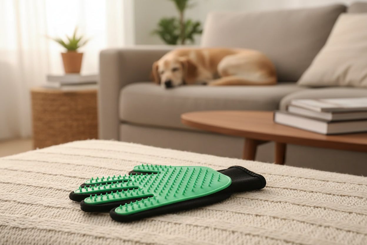 Pet Grooming Gloves for Cats and Dogs Cleaning Supplies