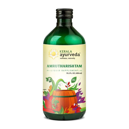 Kerala Ayurveda Amrutharishtam - Ayurvedic Liquid Supplement | 15.2 Fl Oz